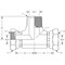 World Wide Fittings Male Pipe to Female Pipe Swivel to Female Pipe Swivel Branch Tee 9605X08X04X04 - alternate 2